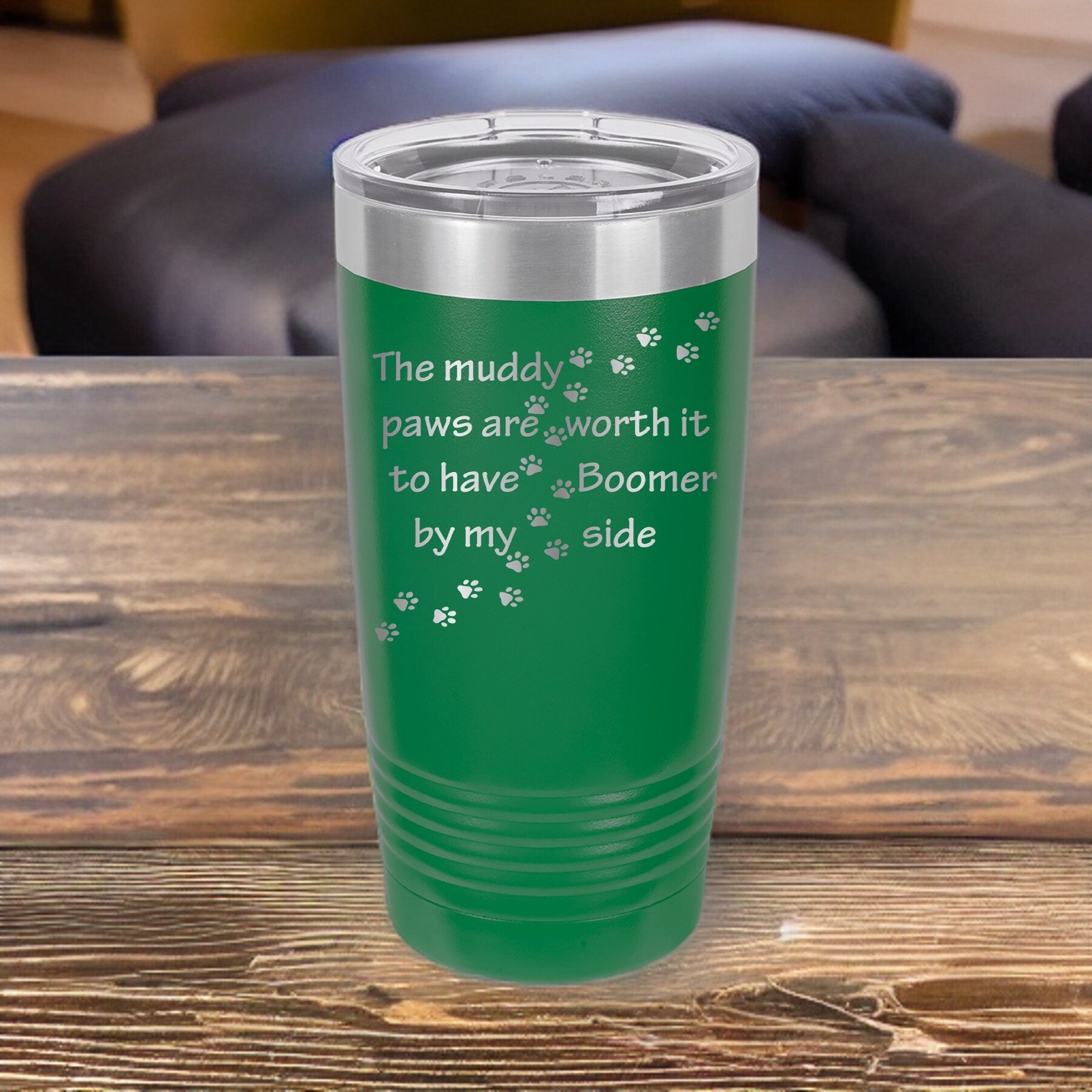Muddy Paws Dog Tumbler: 20oz Polar Camel, Canine Tribute