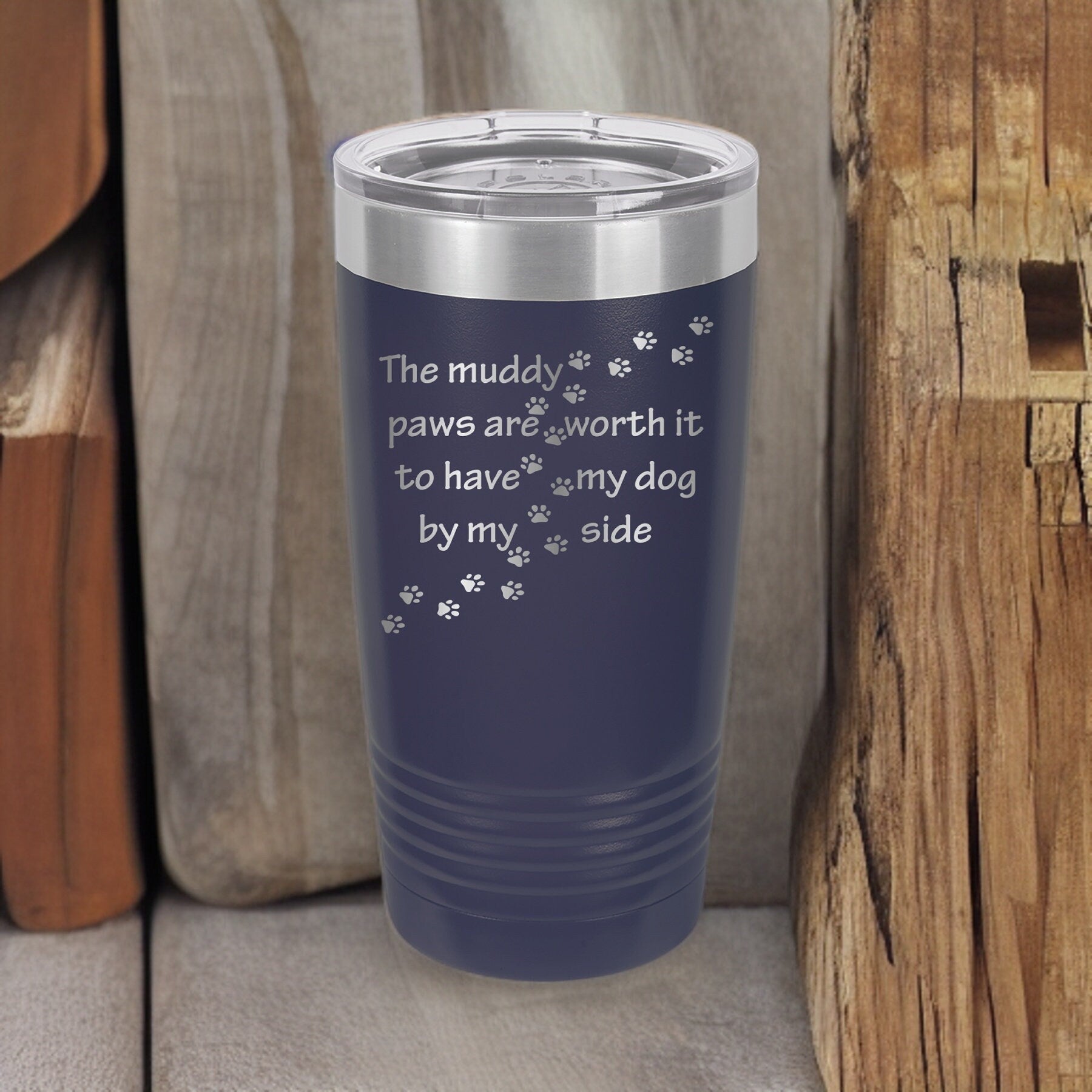 Muddy Paws Dog Tumbler: 20oz Polar Camel, Canine Tribute