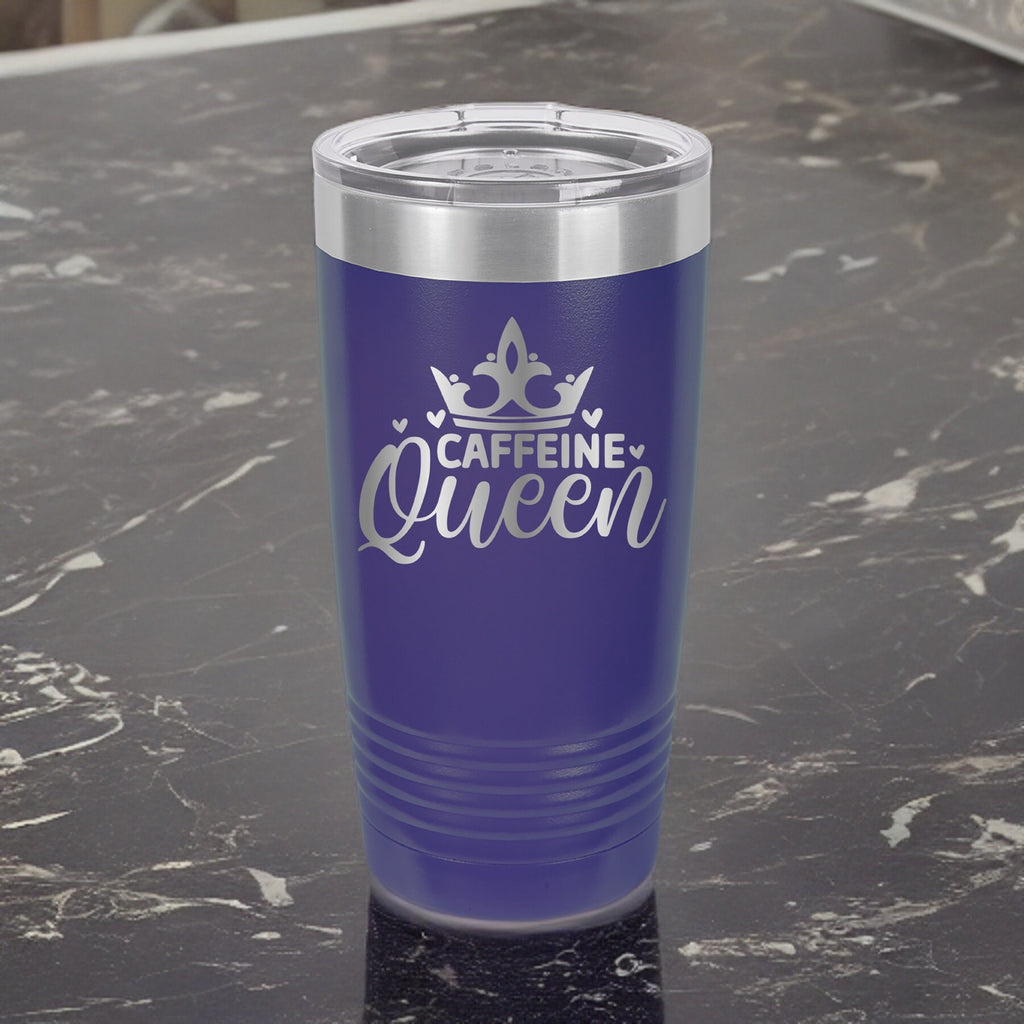 Caffeine Queen - 20oz Polar Camel Tumbler - Rule Your Day with Every Sip
