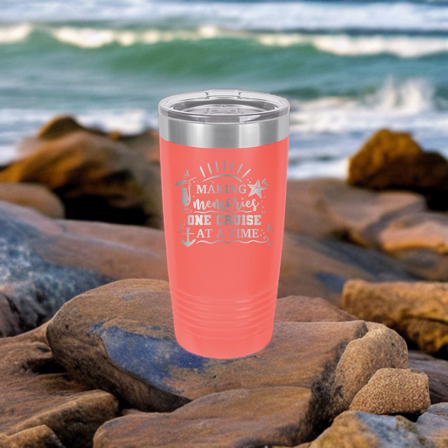 Making Memories One Cruise At A Time - 20oz Polar Camel Tumbler - Nautical Nostalgia
