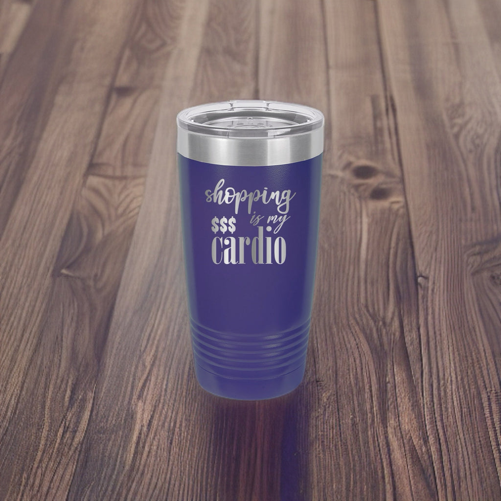 Shopping Is My Cardio - 20oz Polar Camel Tumbler - Stay Stylish and Energized!