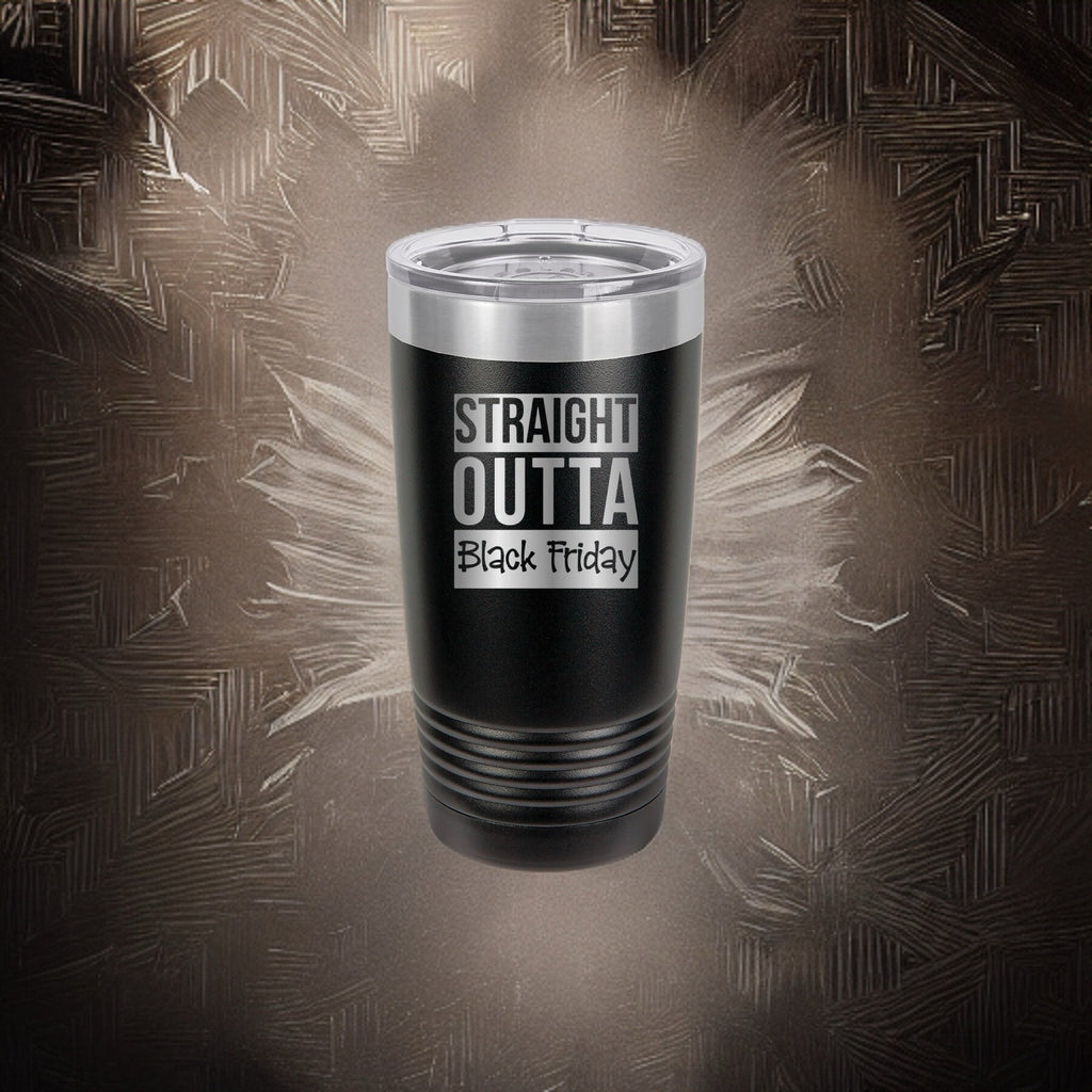 Straight Outta Black Friday - 20oz Polar Camel Tumbler - Fuel Your Shopping Spree!