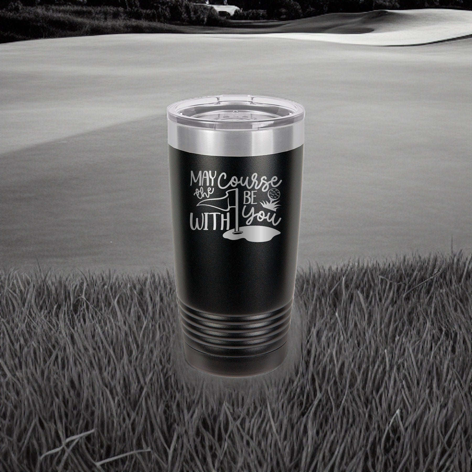 May The Course Be With You - Golf - 20oz Polar Camel Tumbler - Tee Off in Style!
