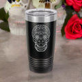 Day of the Dead - 20oz Polar Camel Tumbler - Celebrate Life with Sugar Skull Elegance