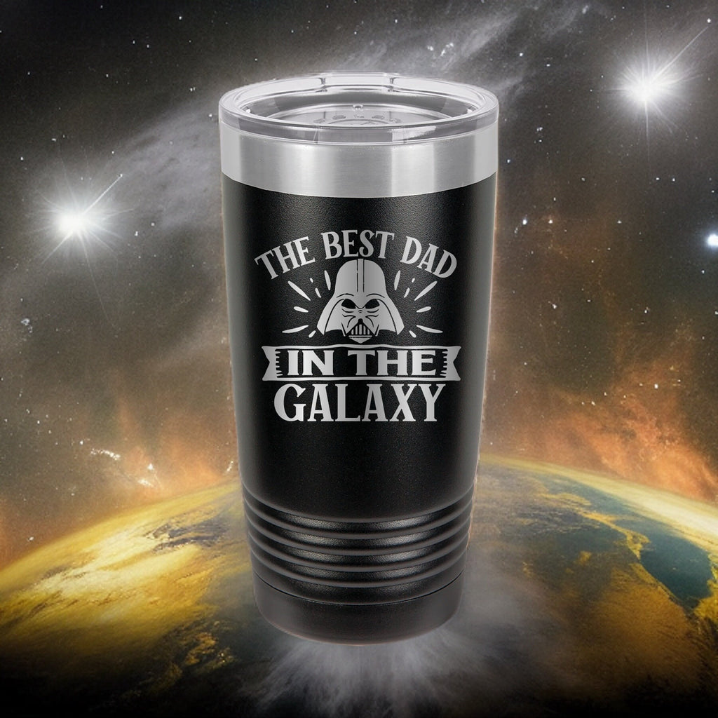 The Best Dad In The Galaxy - 20oz Polar Camel Tumbler - Father Gift, Star Wars Inspired
