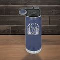 Every Day I'm Musclin' - 20oz Polar Camel Water Bottle - Embrace the Gains!
