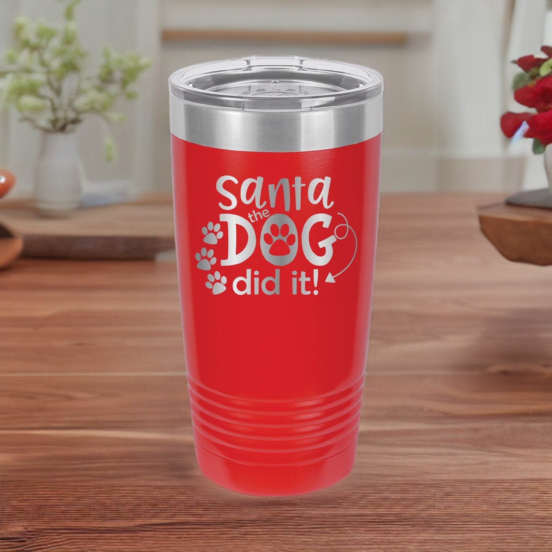 Santa, The Dog Did It - 20oz Polar Camel Tumbler - Festive & Funny!