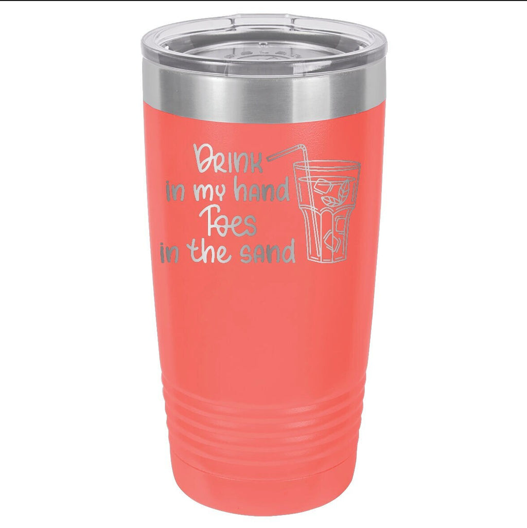 Drink In My Hand Toes In The Sand Tumbler - 20oz Polar Camel