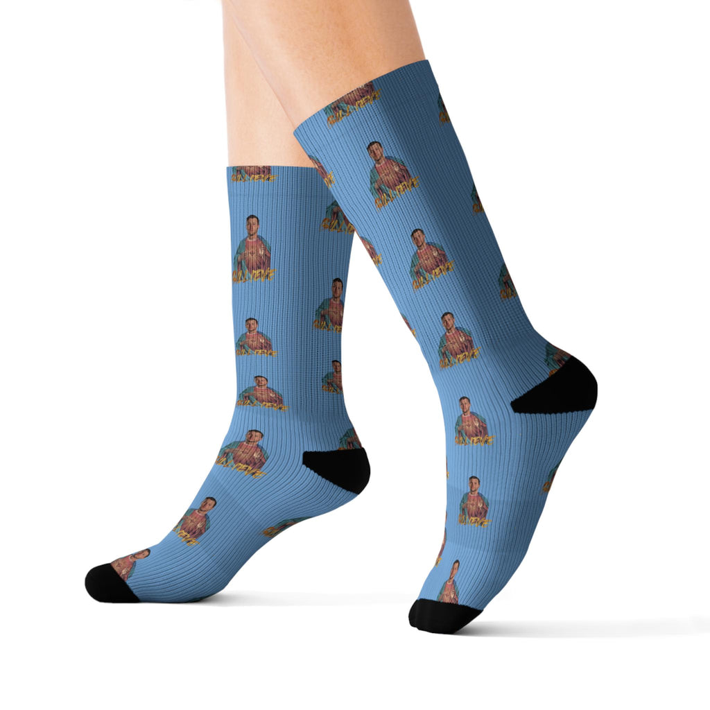 Unisex Billieve Polyester Socks: Ribbed, Cushioned