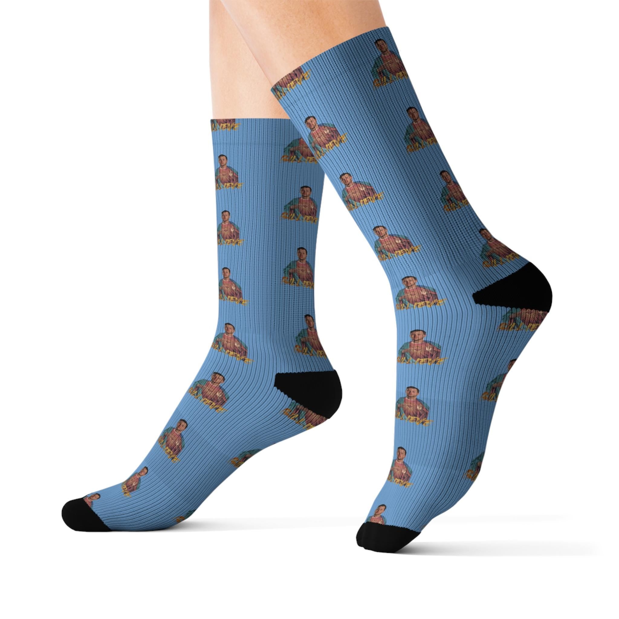 Unisex Billieve Polyester Socks: Ribbed, Cushioned