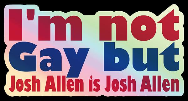Josh Allen Sticker, Funny Buffalo Bills Mafia Vinyl Decal