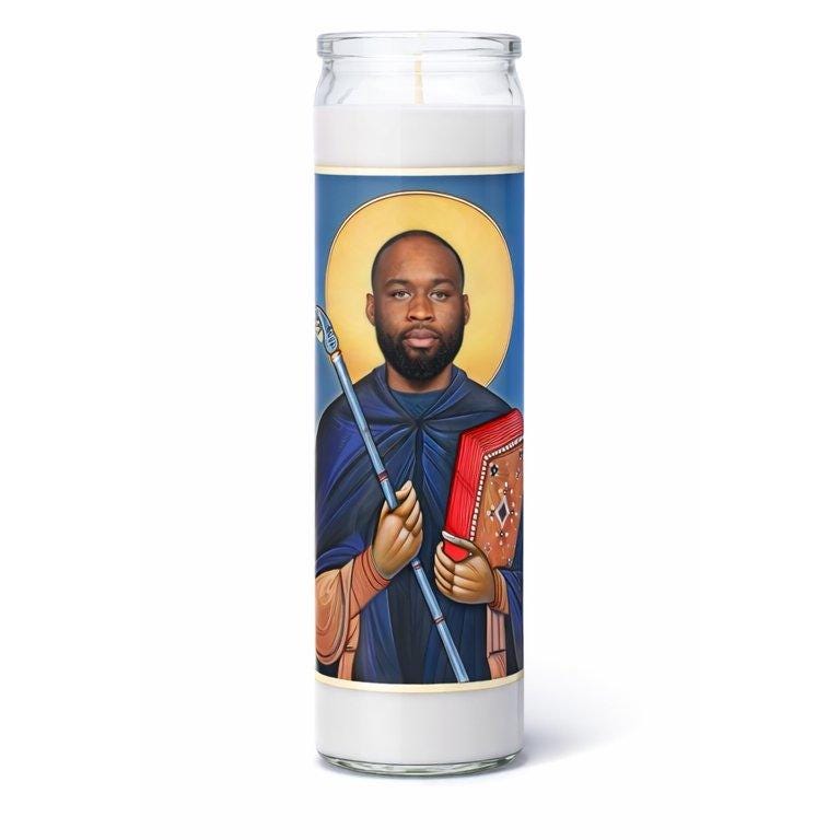Ray Davis Buffalo Bills Prayer Candle, Bills Fan Gift, NFL Devotional Candle, Sports Lover Keepsake