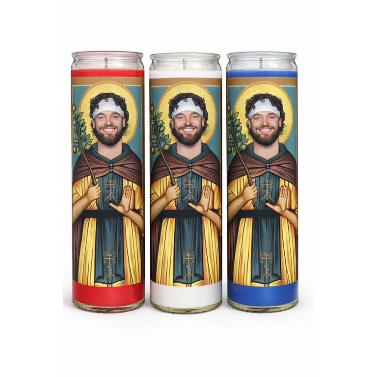 Dawson Knox Buffalo Bills Prayer Candle, Bills Fan Gift, NFL Devotional Candle, Sports Lover Keepsake