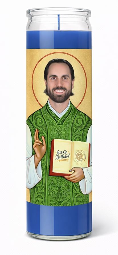 Alex Tuch - Buffalo Sabres Prayer Candle